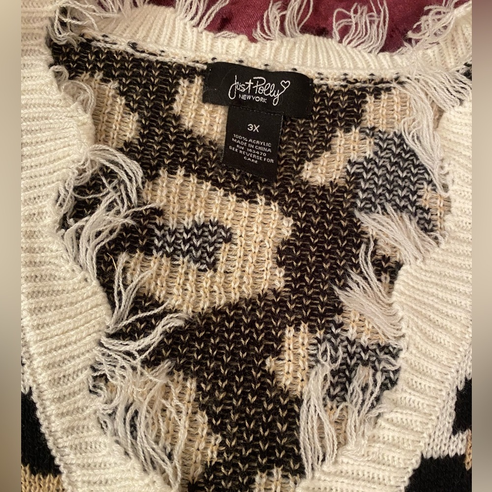 leopard print sweater